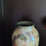 Vase en grès émaillé flammé