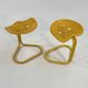 Yellow Tractor Stool by Rodney Kinsman for Bieffeplast, 1970