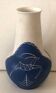 White Blue Ceramic Vase