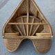 1970s rattan lotus meditation chair
