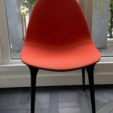 4-LEG CHAIRS IN STEEL, MATT BLACK VARNISH, CASSINA, CAPRICE MODEL