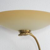 Brass and opaline lamppost