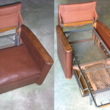 Vintage armchair, convertible bed 1940