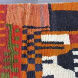 Unique orange Moroccan rug, 150/250cm