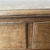 Commode géorgienne en chêne du début du XIXe siècle
