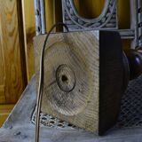 Solid wood lamp base
