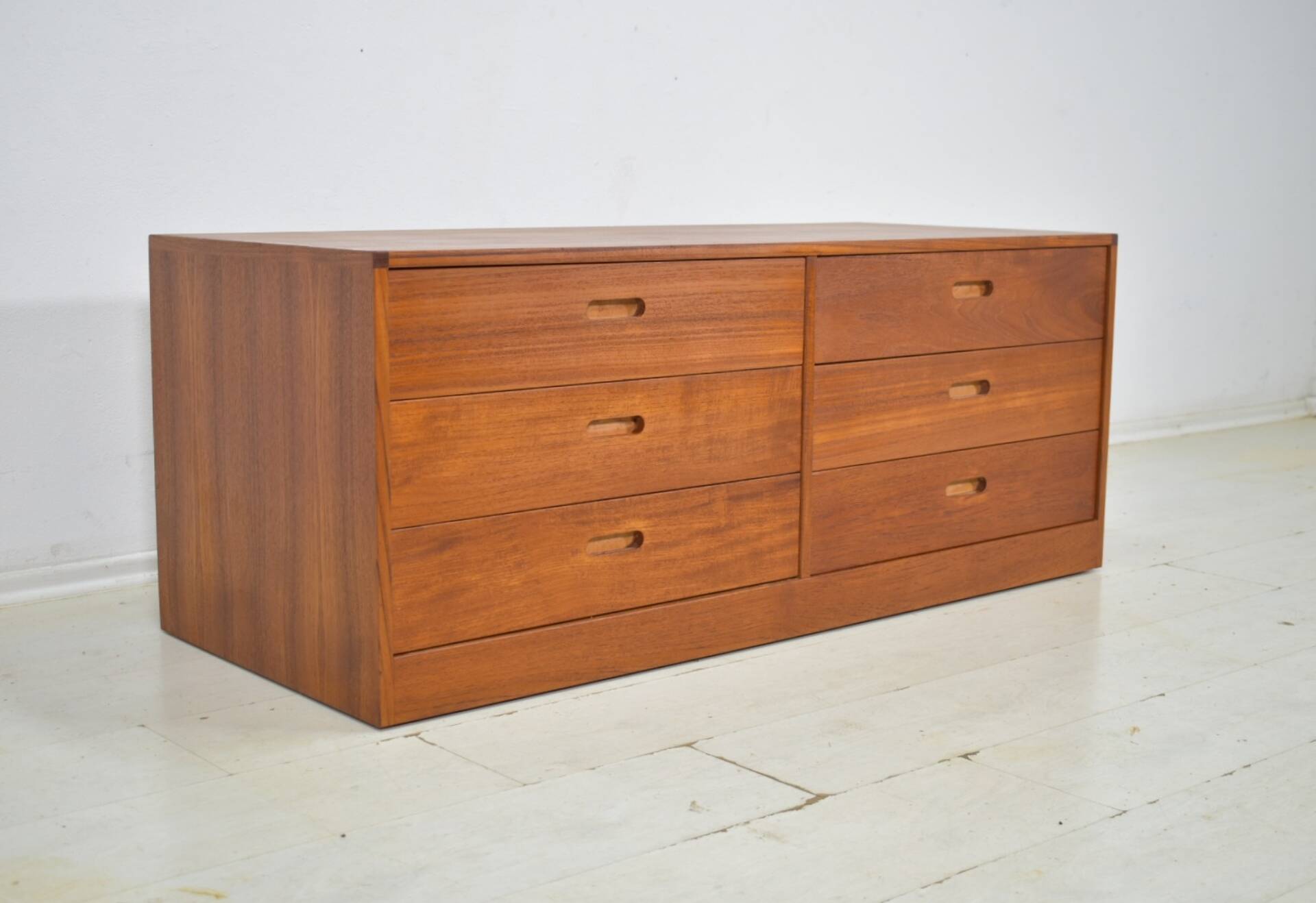 Chest of drawers by Erik Brouer 1960s Danish lowboard vintage teak