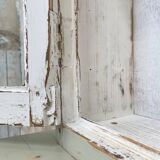 Furniture two body showcase, around 1900.