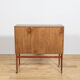Mid-century rosewood bar with roller doors, Denmark, 1960s