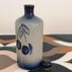 Bottle in Alsace sandstone signed Anne Ehret