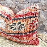 Vintage Moroccan, Berber bujaad pillow, decorative pillow, Berber cushion.
