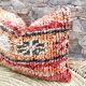 Vintage Moroccan, Berber bujaad pillow, decorative pillow, Berber cushion.