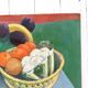 Still life oil on cardboard signed Rollason
