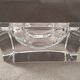 Solid crystal ashtray modernist design handmade art