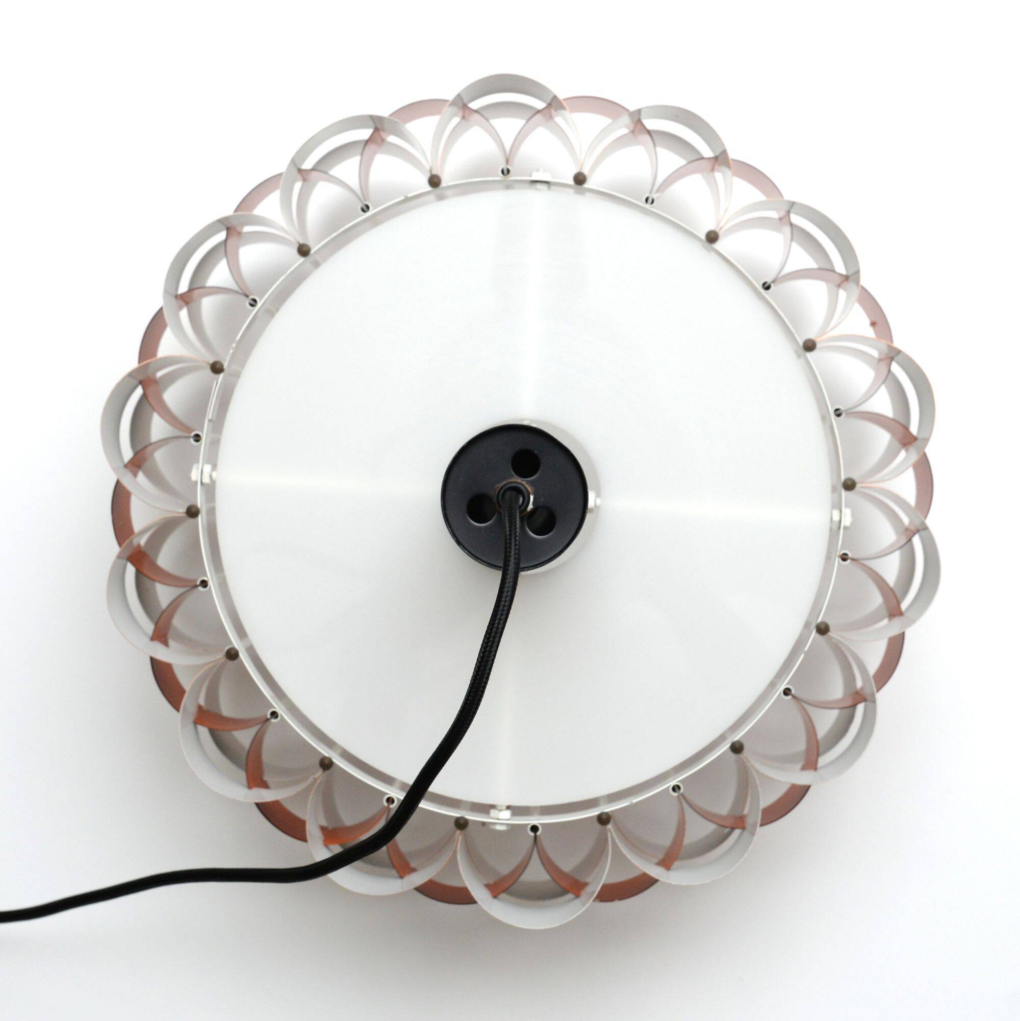 Copper lamp by Werner Schou for Coronell Elektro, 1970s