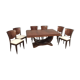 Ensemble table et 6 chaises art déco