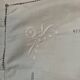 Antique embroidered pillowcase with venetian lace