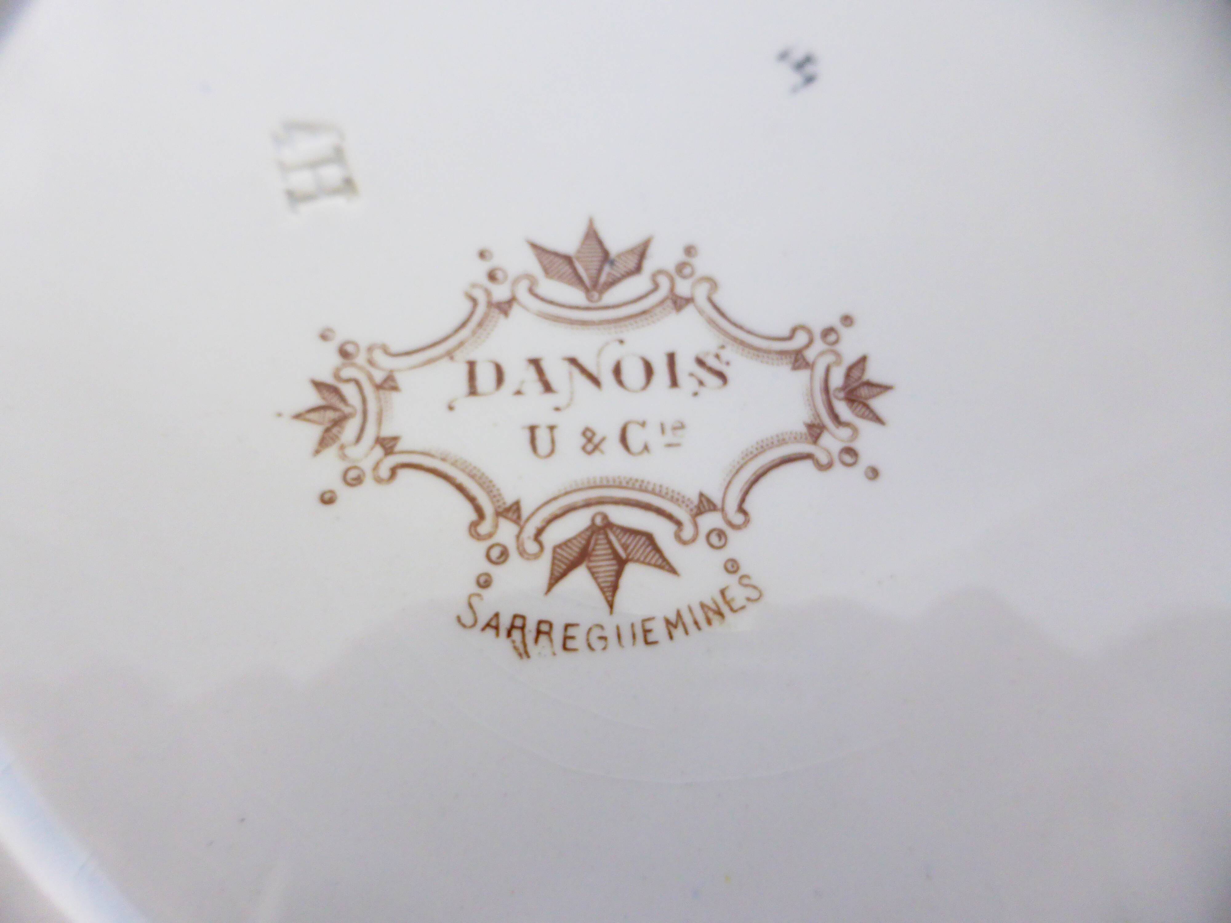 6 flat plates of Sarreguemines Danish model 210410