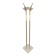 Italian Carrara Marble and Brass Freestanding Coat Rack, 1960s