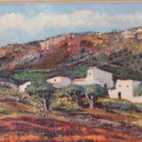 Original Swedish Oil on Canvas – “Bergsby Taragona” by Henry Eldin