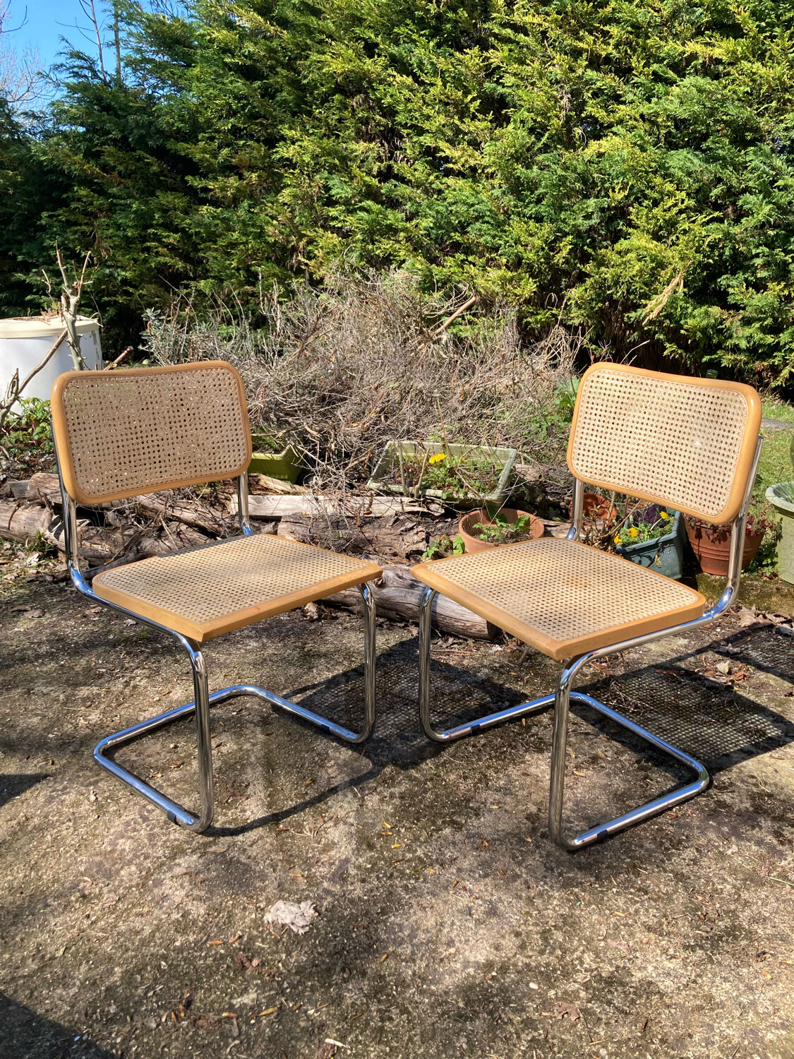 Pair of vintage Marcel Breuer chairs