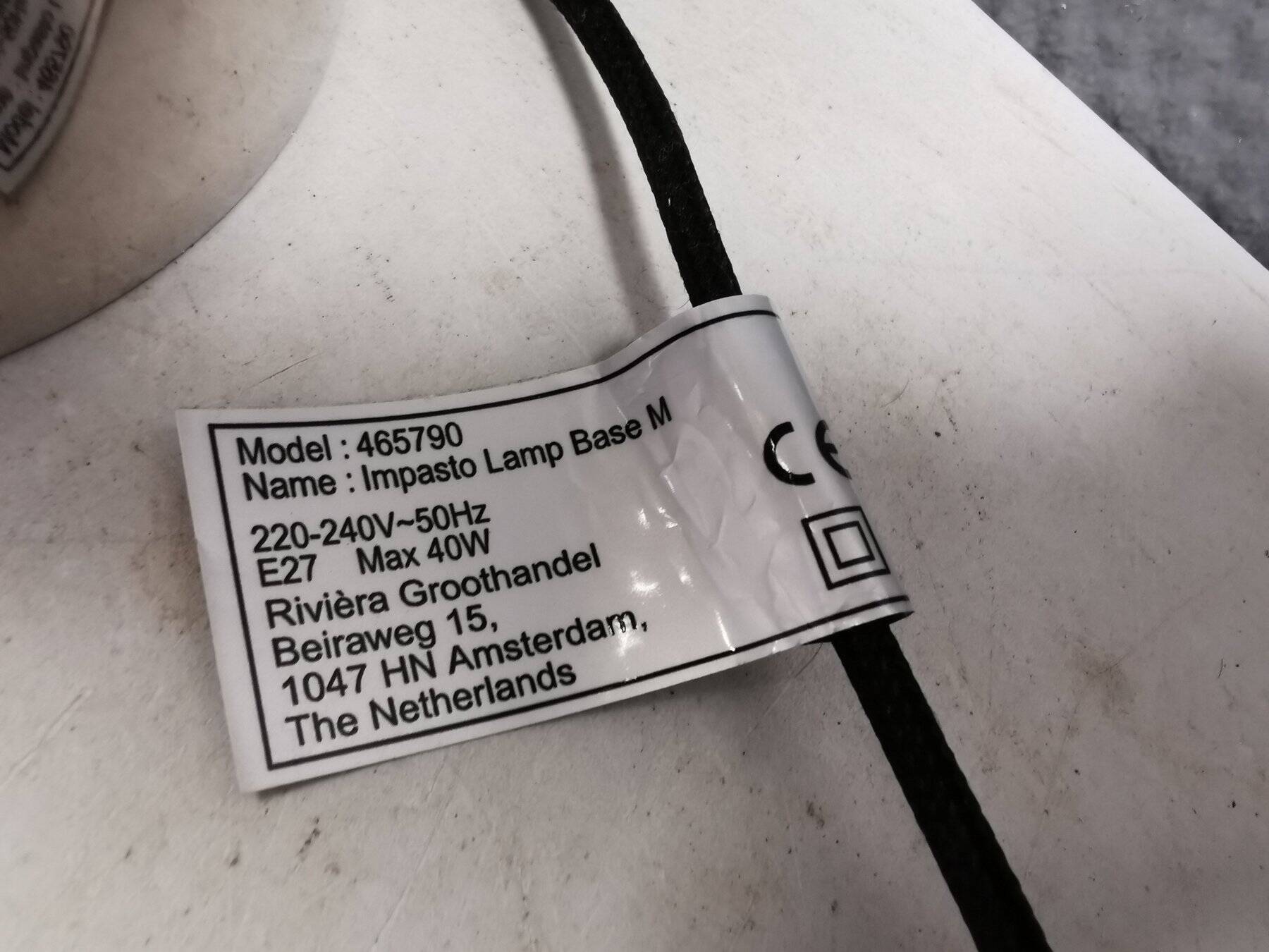 Design lamp in chrome, from Dutch Reviera Maison.