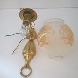 Art deco wall lamp in brass