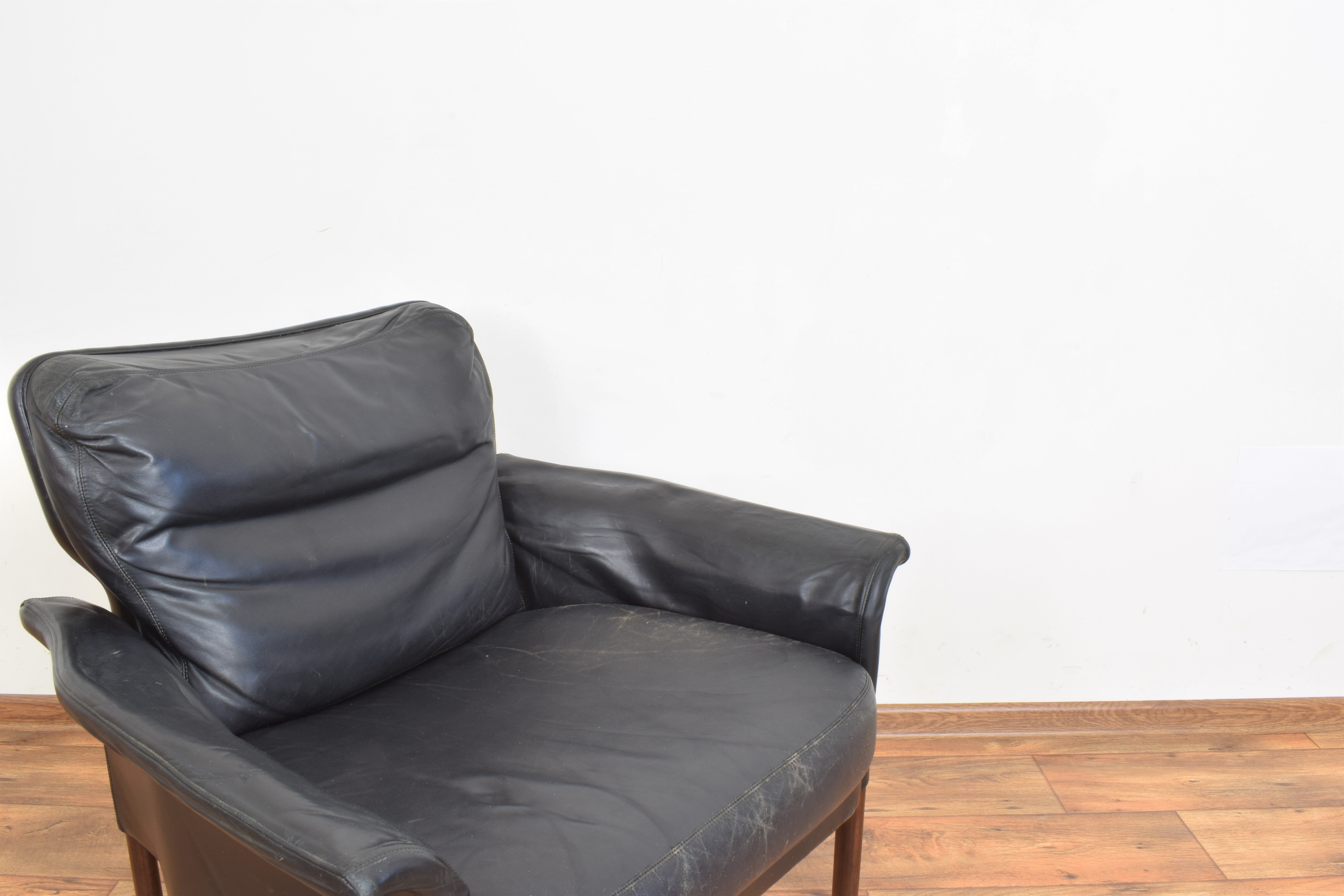 Danish Teak & Leather Armchair