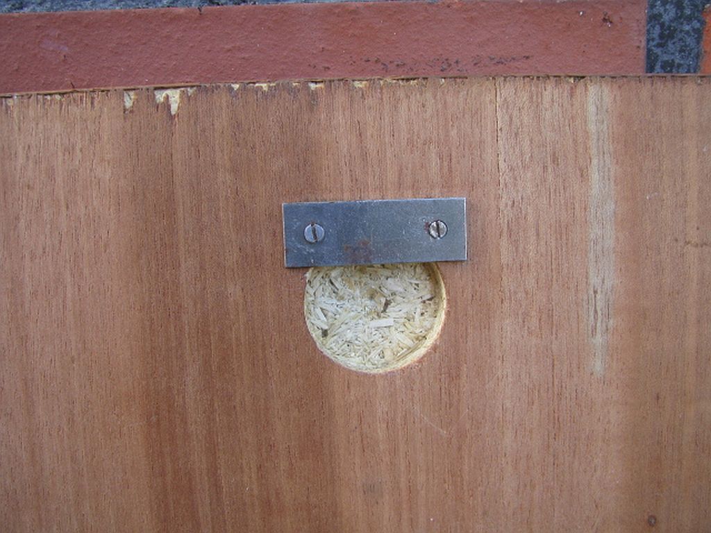 Miroir vintage en teck Danemark 1970 - 49x49cm