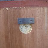 Miroir vintage en teck Danemark 1970 - 49x49cm