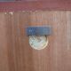 Miroir vintage en teck Danemark 1970 - 49x49cm