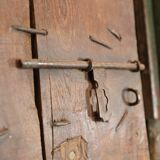 Indian door 2 leaves with closure and rings