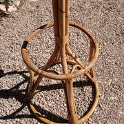 Vintage coat rack in bamboo and rattan