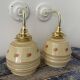 Pair of new electrified Art Deco wall lamps