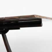 Antique Swiss extendable dining table made of oak from the mid-19th century