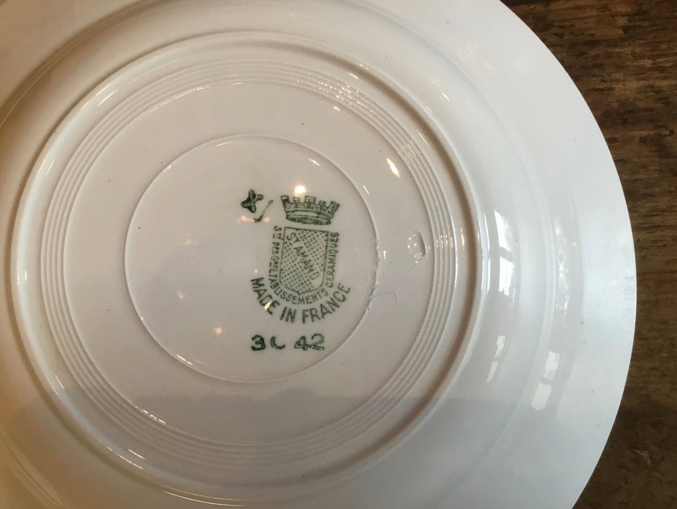 6 St-Amand hollow plates