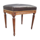 Tabouret repose pied ancien style Louis XVI dessus cuir
