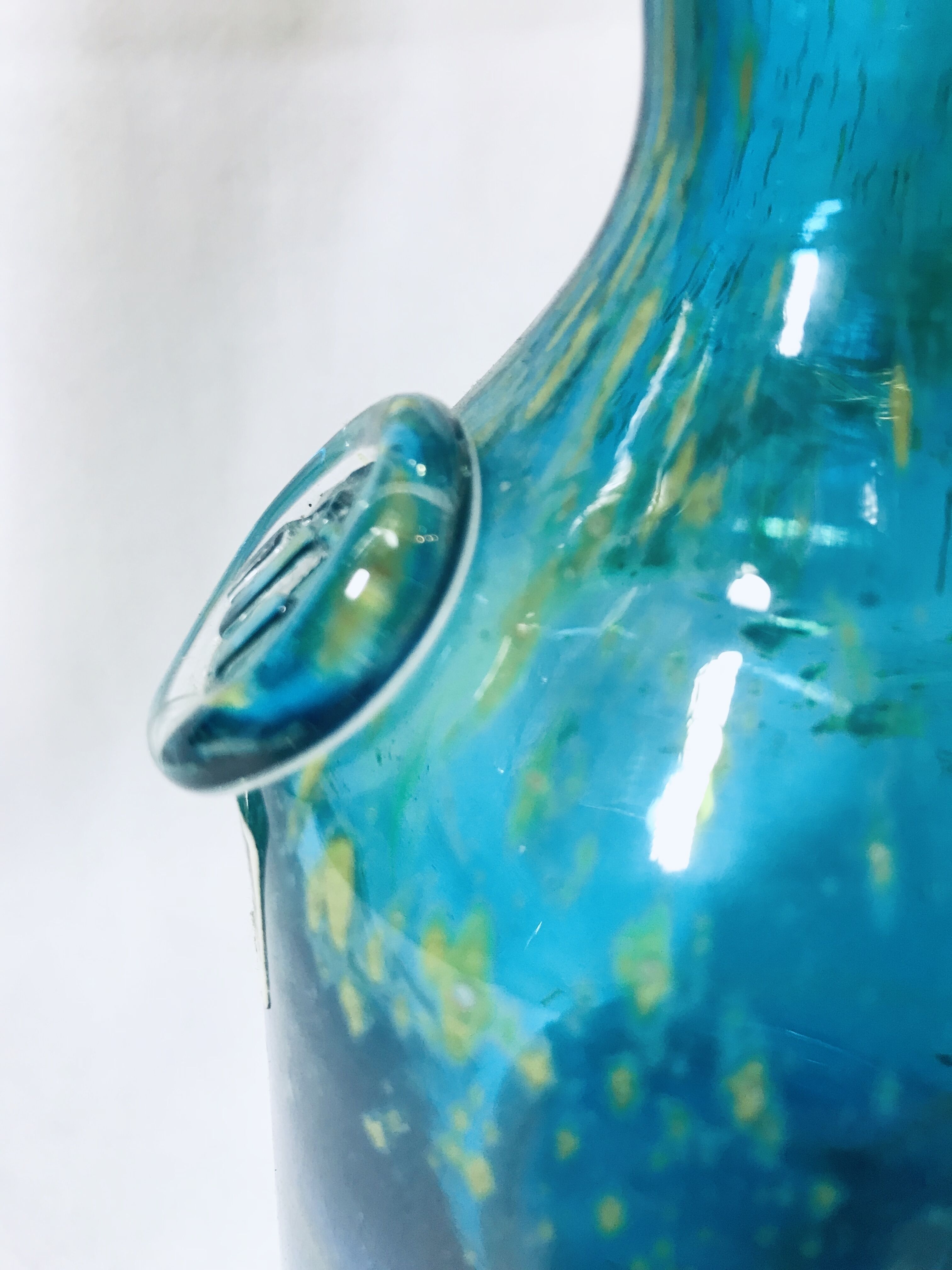 Medina Glass Vase, Art Glass, Malta, Hand Made