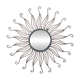 Grand Miroir Soleil déco