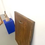 Monochrome table in ultramarine blue, acrylic on solid wood.