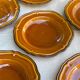 Set of 10 vintage 70s plates in Vallauris handcrafted earthenware
