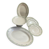 Iron clay dishes, Longwy, Violetta collection