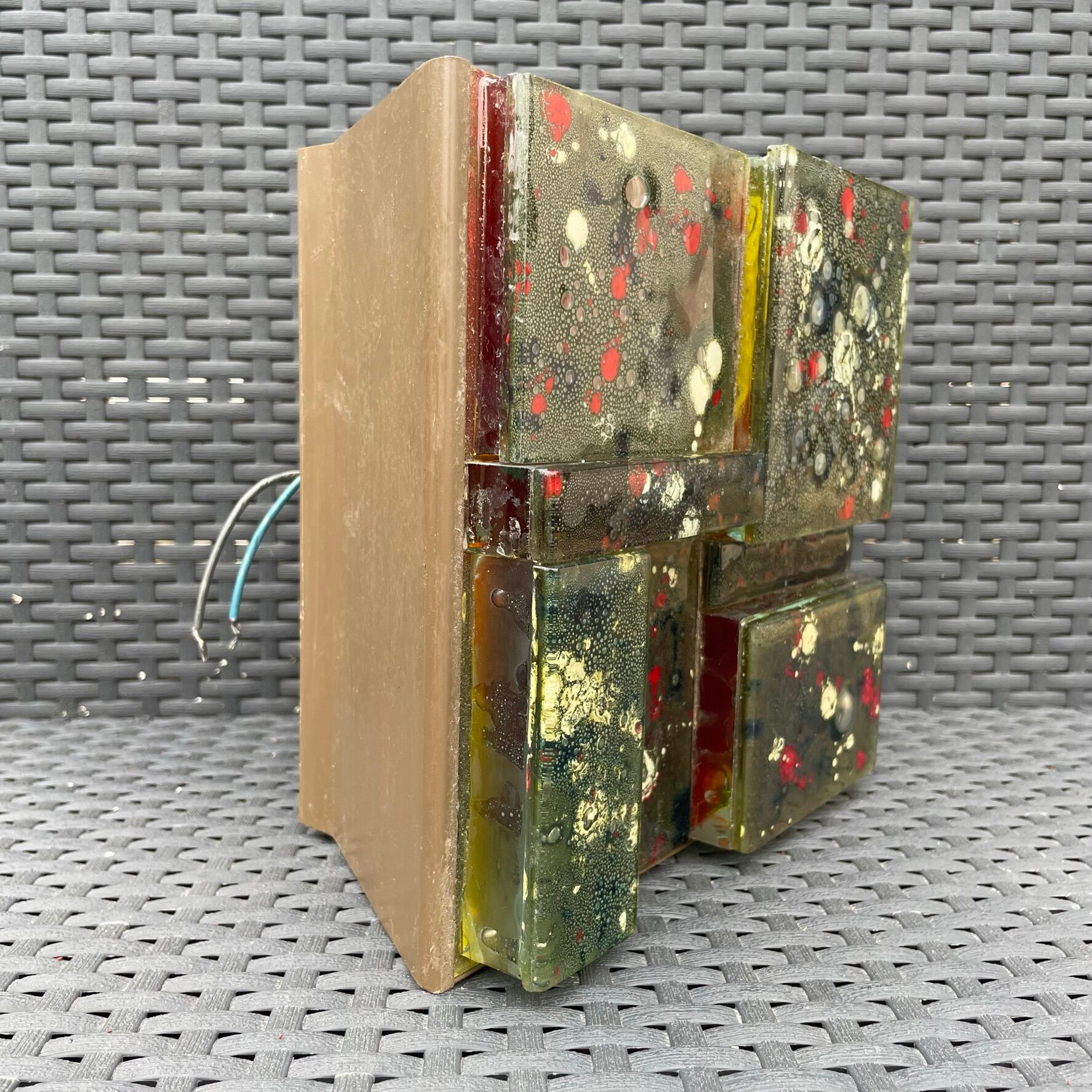 Glass wall lamp by Willem Van Oyen for RAAK Amsterdam, 1960