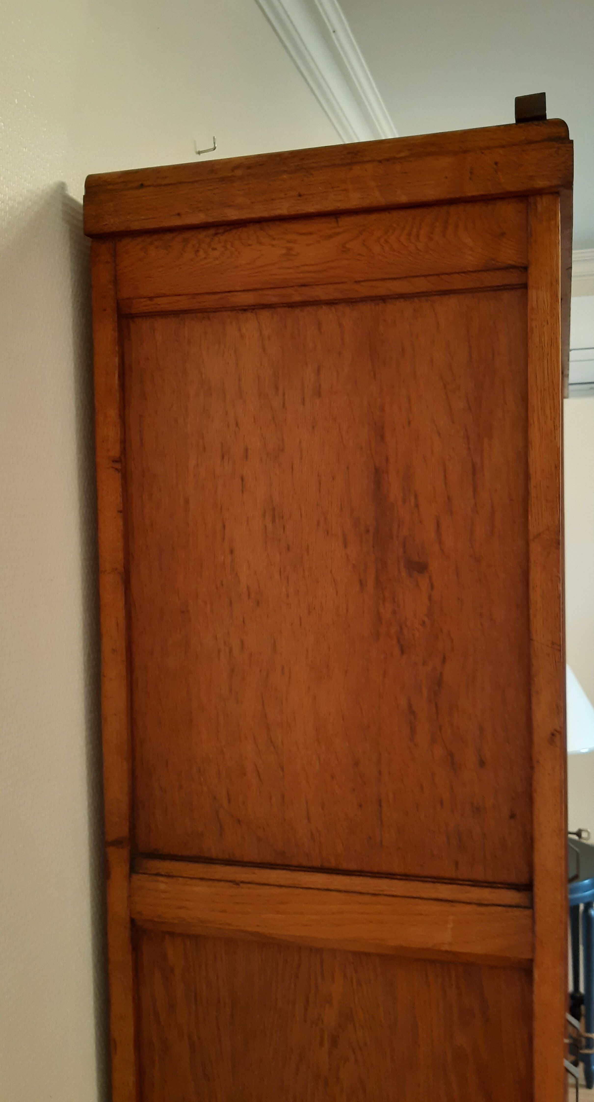 3-door Art Deco Parisian wardrobe and bevelled mirror