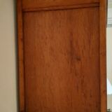 3-door Art Deco Parisian wardrobe and bevelled mirror