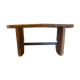 wooden bench old solid walnut