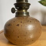 Stoneware oil lamp