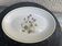 Serving dish in earthenware herbarium model, viola odorata mill of wolves orchies france vintage