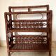 Vintage woven wicker shelf