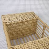 Mini bar in rattan and wicker